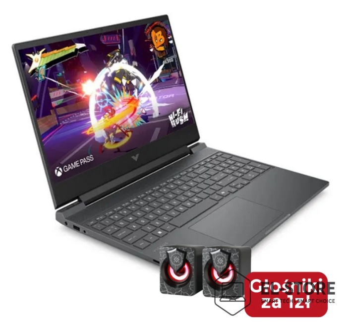 Czarny laptop gamingowy HP Victus 15 – idealny prezent na Komunię 2026.